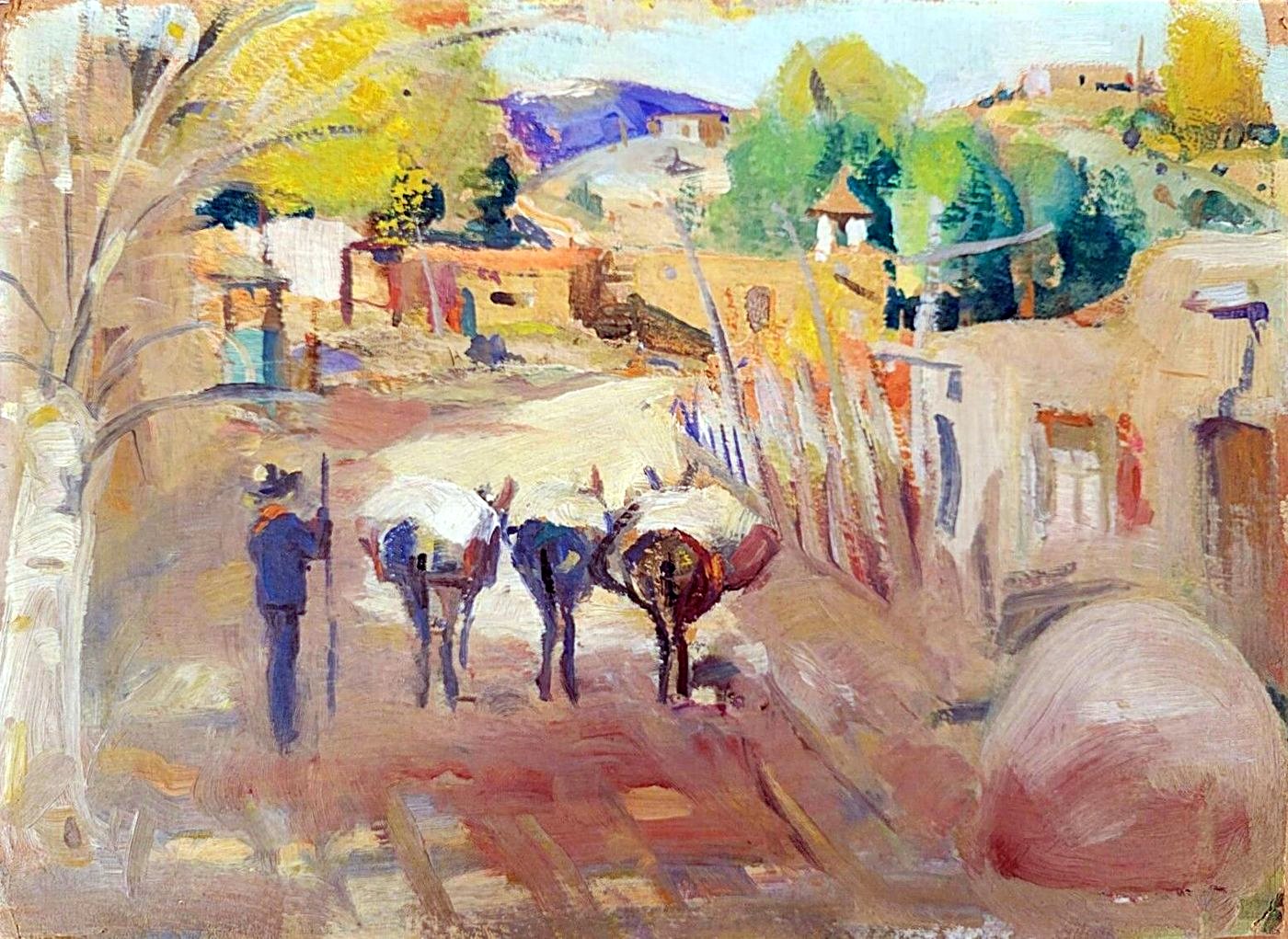 Mules of the Adobe Road - unframed